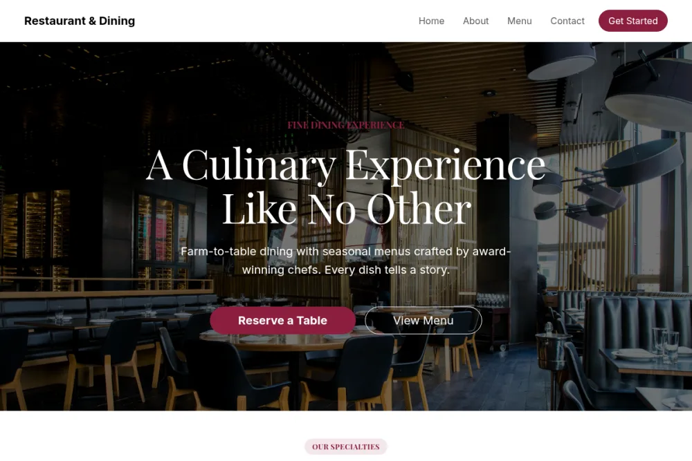 How to Make a Restaurant Website (Menu, Reservations & More)