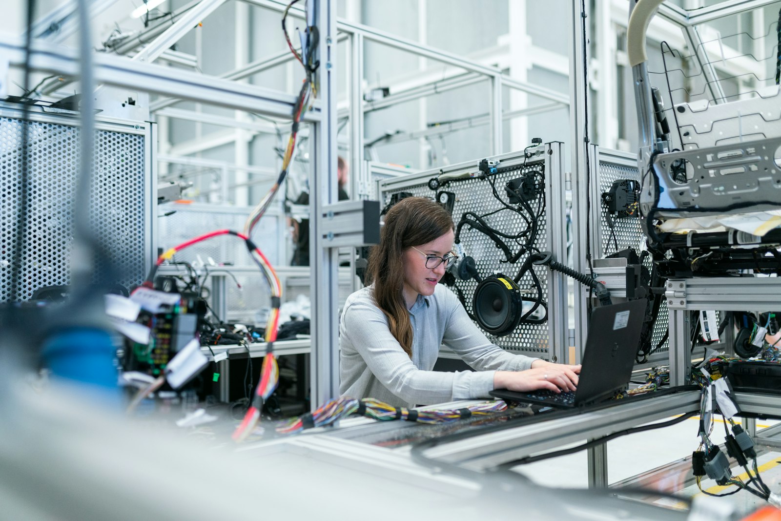 On the factory floor