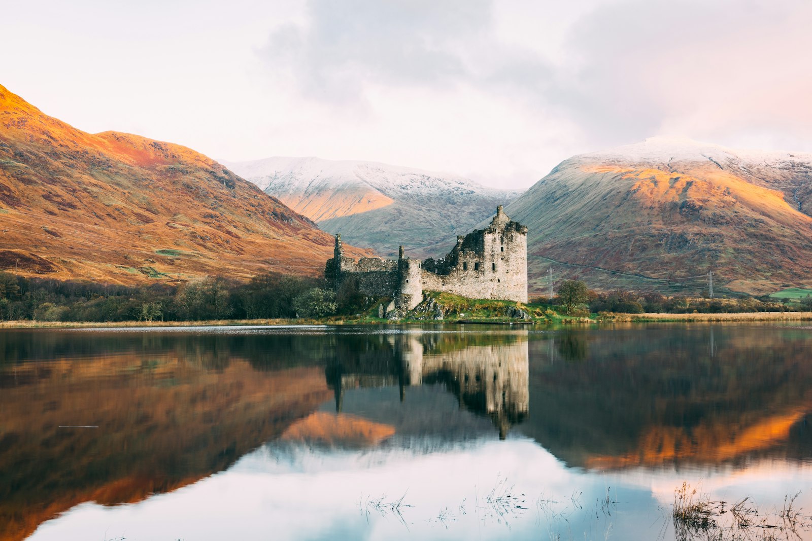 Kilchurn Castle reflected in Loch Awe
