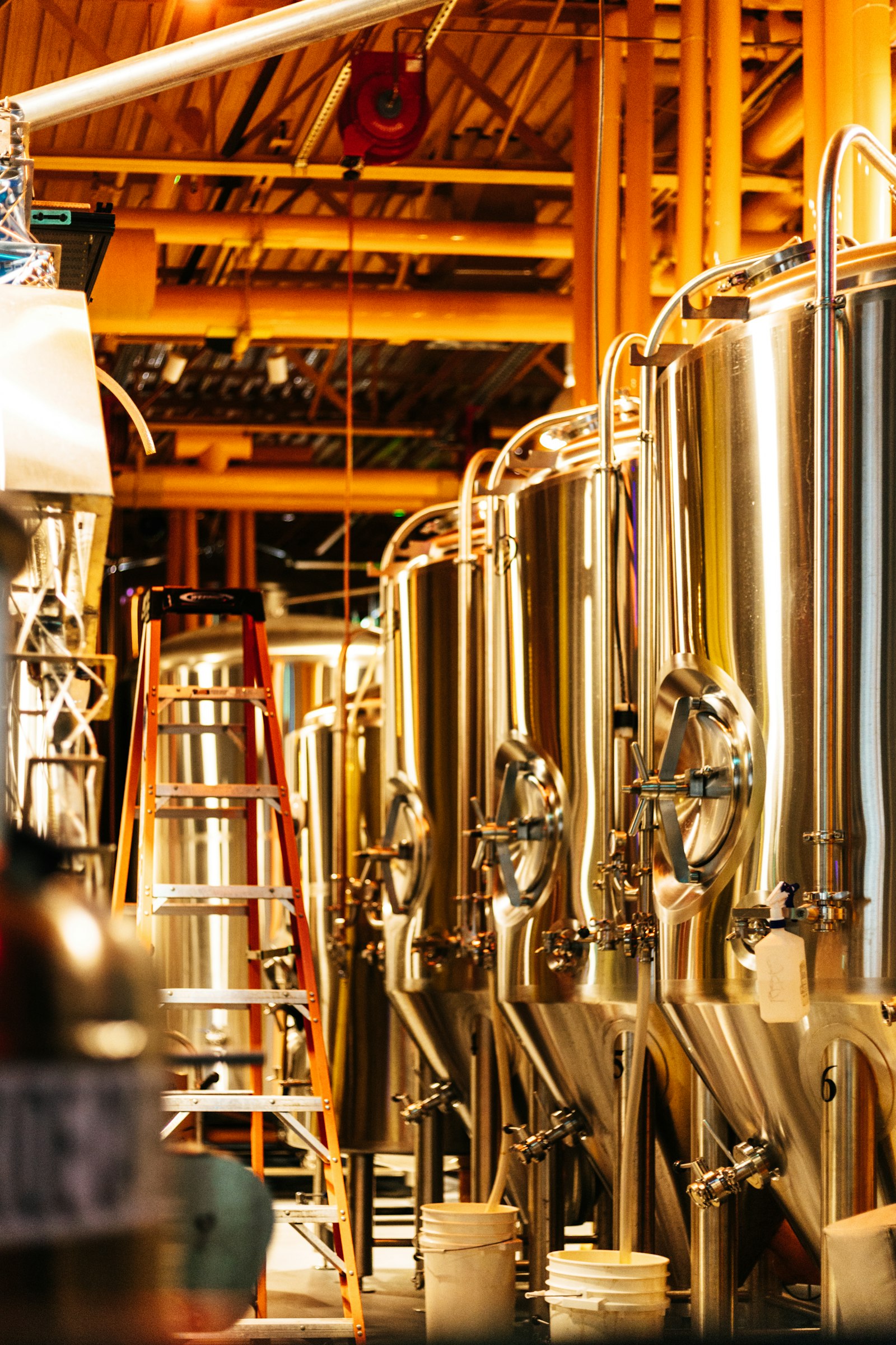 Fermenters and pipework
